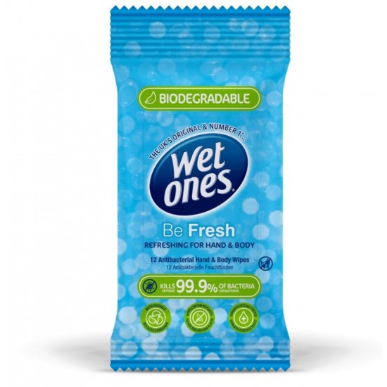Wet Ones Anti-Bac Wipes 12's Be Fresh Original