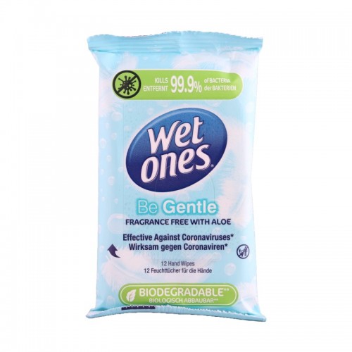 Wet Ones Anti-Bac Hand Wipes 12's Be Gentle Sensitive 