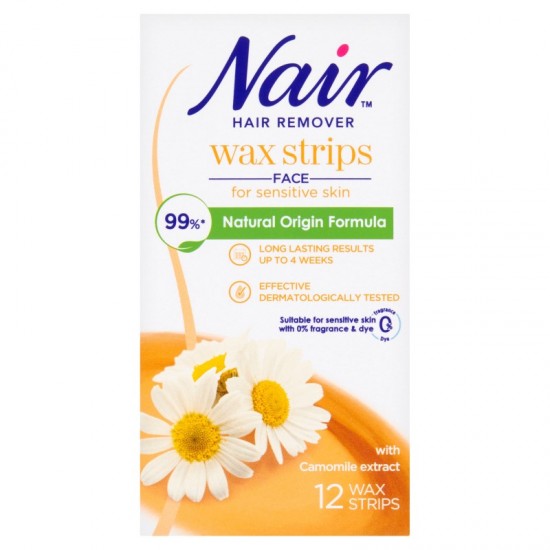 Nair Hair Remover Wax Strips 16's Face