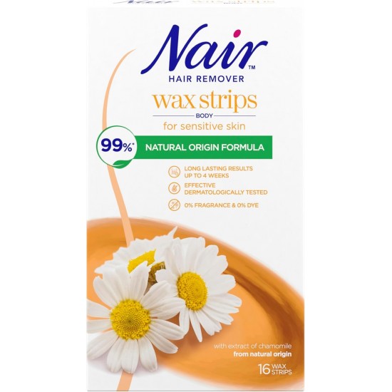 Nair Hair Remover Wax Strips 16's Body