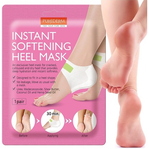 Purederm Heel Mask 1pair Instant Softening