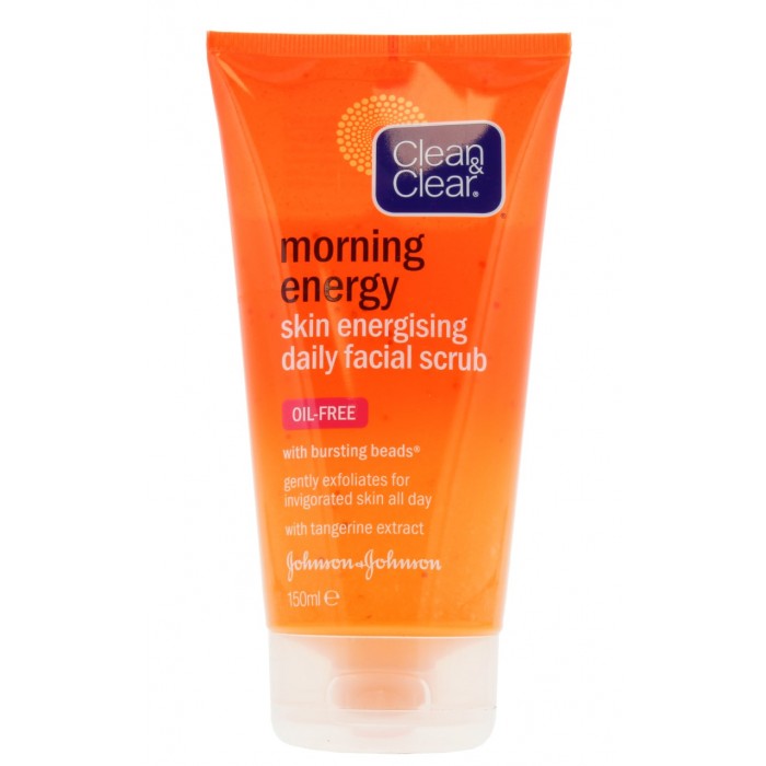 Clean & Clear Morning Energy Skin Energising Daily Facial Scrub 150ml ...
