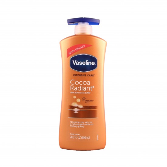 Vaseline Lotion 600ml Cocoa Butter Pump