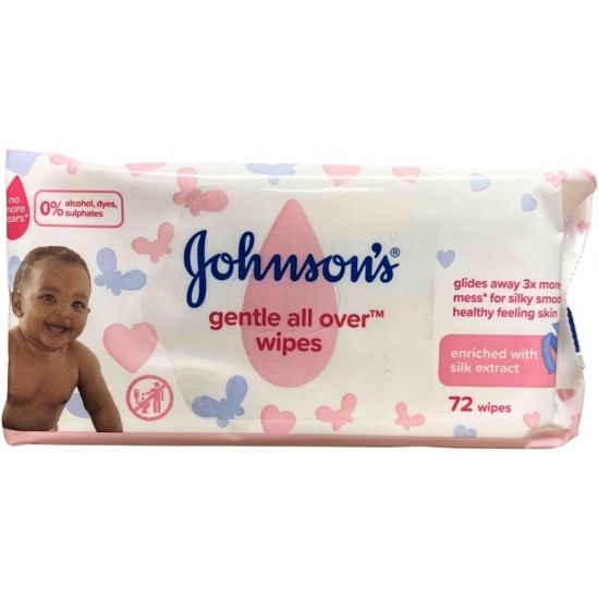 Johnson Baby Wipes 72's