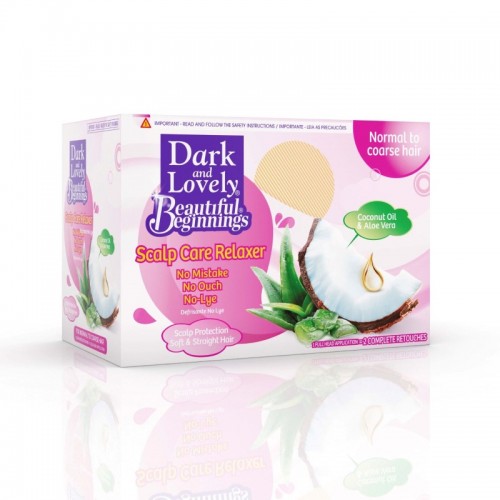 Dark & Lovely Beautiful Beginnings Relaxer Kit Normal to Coarse Hair (pink)