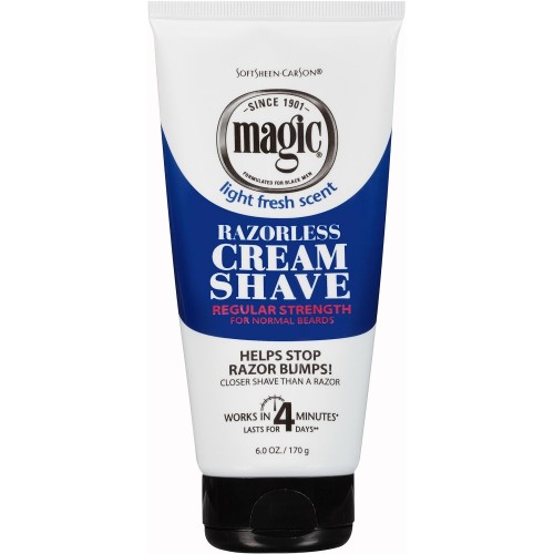 Magic Razorless Cream Shave Regular Strength 6oz