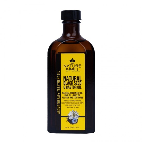 Nature Spell Hair & Body Oil 150ml Black Seed & Castor 