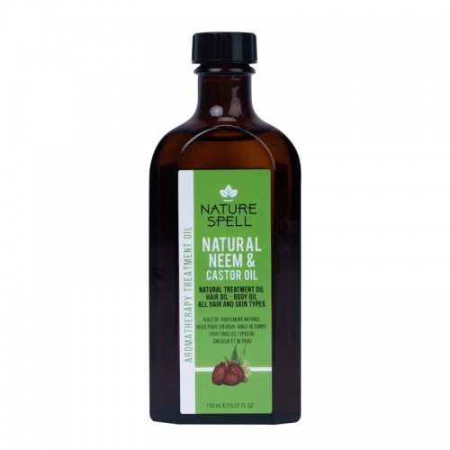 Nature Spell Natural Hair & Body Oil 150ml Neem & Castor 