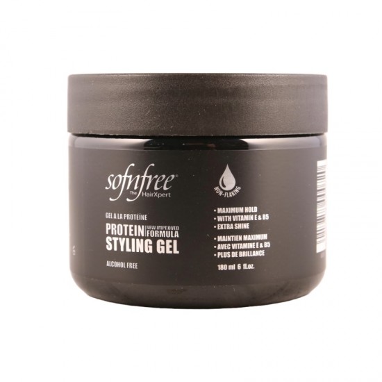 Sof n' Free Protein Styling Gel 6oz Black