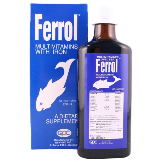 Ferrol Multivitamins with Iron Dietary Supplement 200 ml Ferrol Multivitamins with Iron Dietary Supplement 200 ml