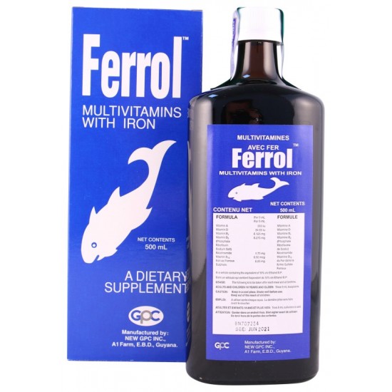 Ferrol Multivitamins with Iron Dietary Supplement 500ml Ferrol Multivitamins with Iron Dietary Supplement 500ml