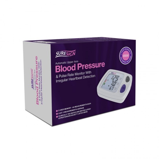 Suresign Automatic Upper Arm Blood Pressure & Pulse Rate Monitor