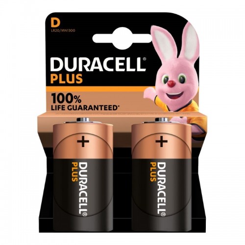 Duracell PLUS Batteries D x 2
