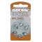 Rayovac Extra Advanced Hearing Aid Batteries 6's 312