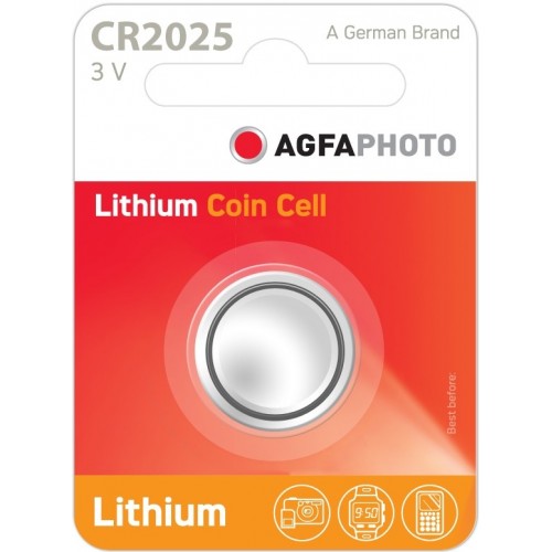 AGFA Lithium Batteries Size CR2025 - 3v (D)