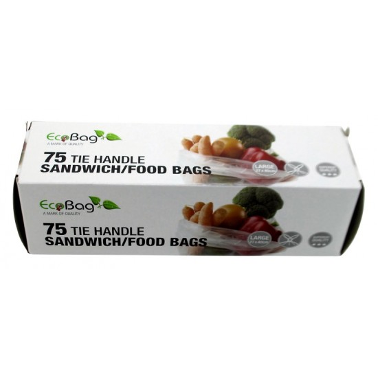 EcoBag Tie Handle Sandwich/Food Bags 75's