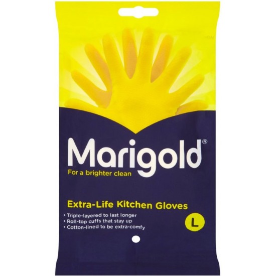 Marigold Rubber Gloves Large