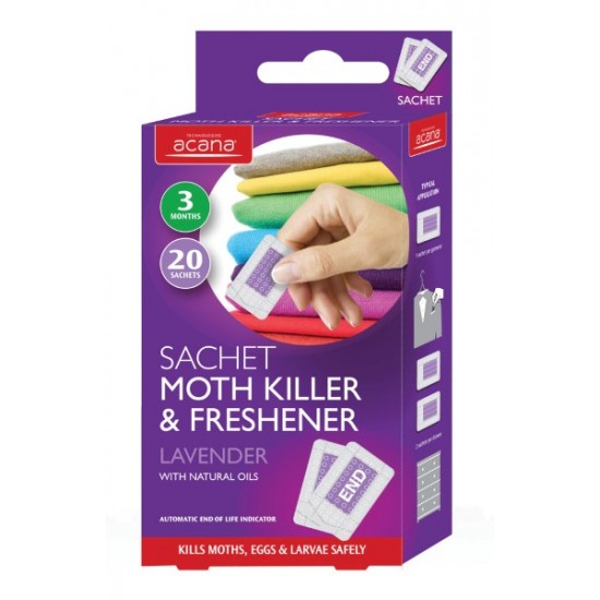 Acana Moth Killer & Freshener Sachet 20's