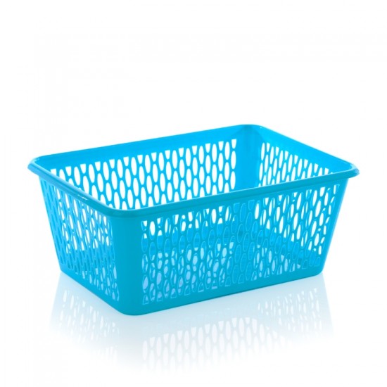 Leecroft Handy Basket Large 37cm Blue