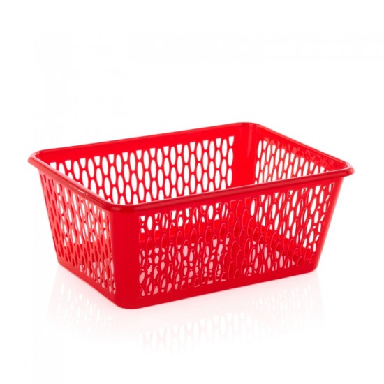 Leecroft Handy Basket Large 37cm Red