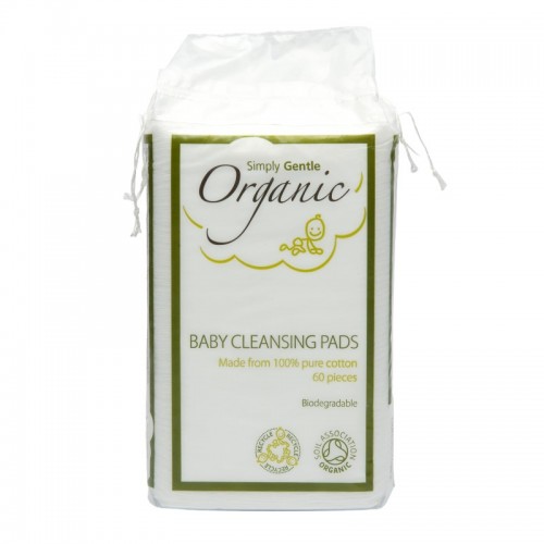 Simply Gentle Organic, Baby Cleansing Pads 60's