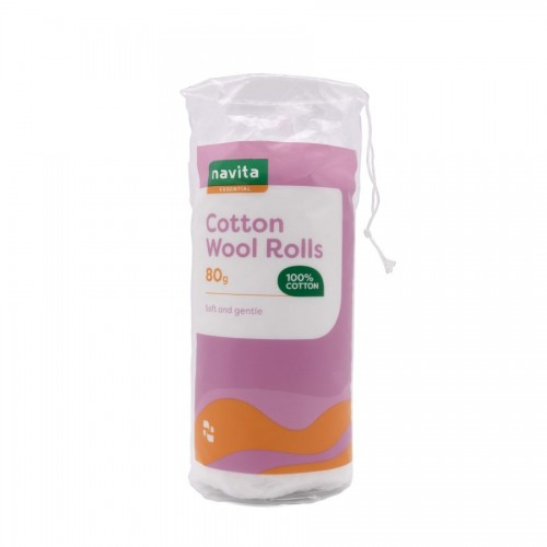 Navita Essential Cotton Wool Rolls 80g (Special Offer)
