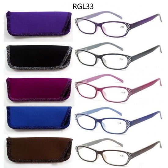 *DISCONTINUED*Funky Reading Glasses Diamante RGL33
