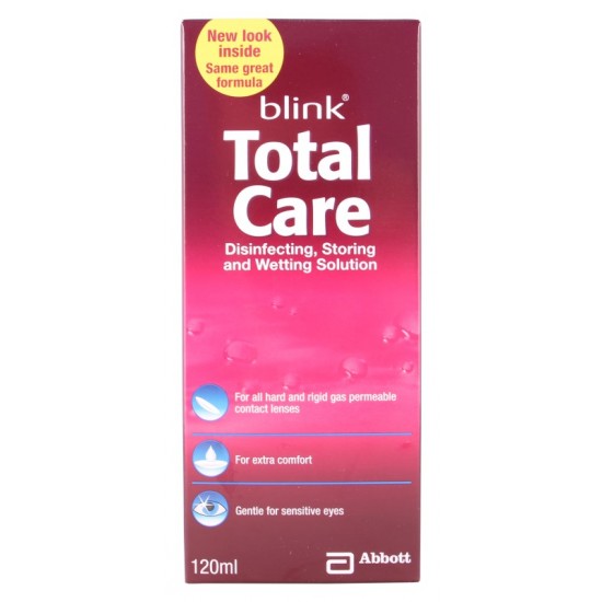 Blink Total Care Disinfecting, Storing & Wetting Solution 120ml