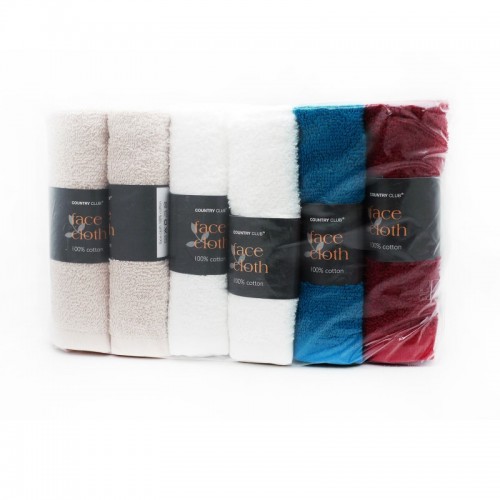 Face Flannel Assorted Colours 
