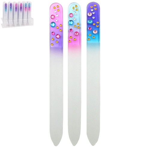 Diamante Nail Files Assorted Coloured LP76622 (N)