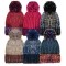Ladies Bobble Hats Assorted 