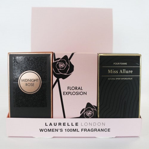 Laurelle Ladies EDT 100ml CDU 2 (Miss Allure, Midnight Rose, Floral Explosion) 
