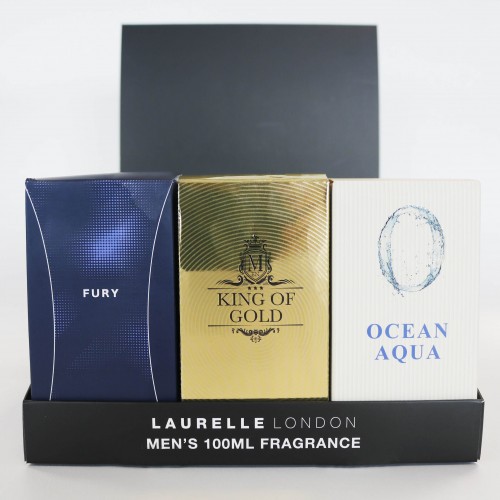 Laurelle Men's EDT 100ml CDU 1 (Ocean Aqua, King of Gold, Fury)