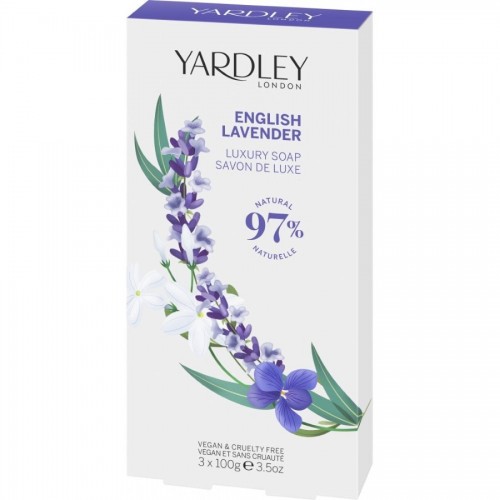 Yardley English Lavender Luxury Soap 3 x 100g
