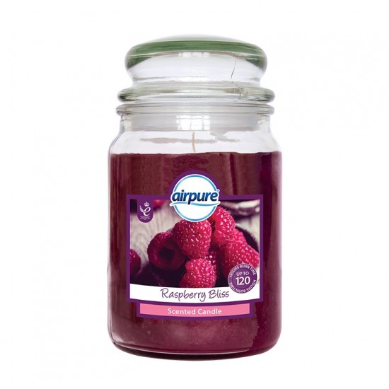 Airpure Candle Jar 18oz Raspberry Bliss