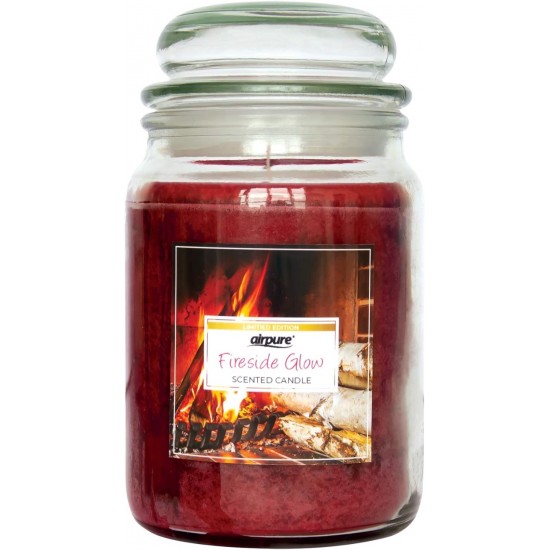 Airpure Candle Jar 18oz Fireside Glow