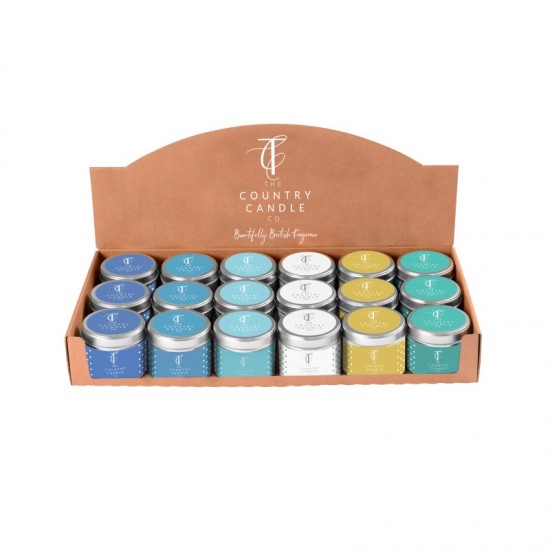 The Country Candle Co Candle Tin Assorted CDU Quintessential Collection 1