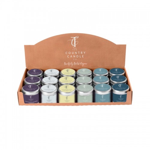The Country Candle Co Candle Tin Assorted CDU Pastels 2