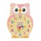 Let's Learn Owl Clock Pink LP62046 (D)