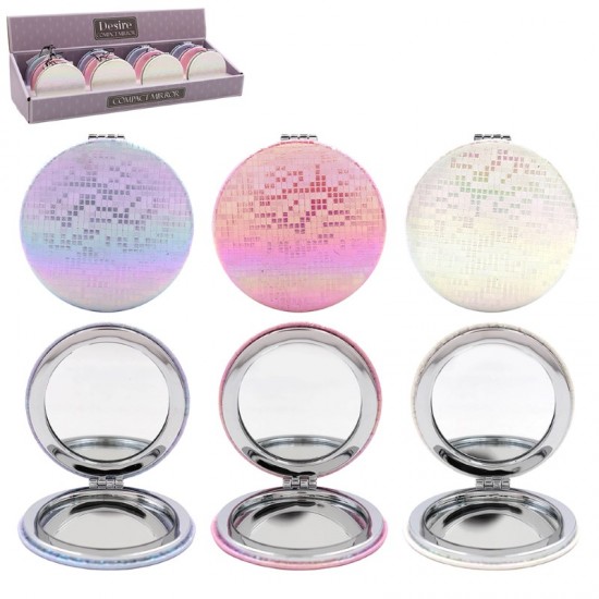 *DISCONTINUED*Desire Shimmer Assorted Compact Mirror LP73140