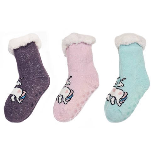 Kids Cozy Socks Unicorn Assorted LP53929 (D)