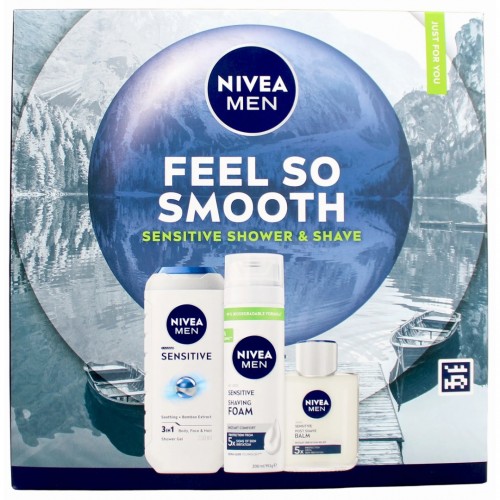 Nivea Men Feel So Smooth Gift Set 3pc Gift Set (N)