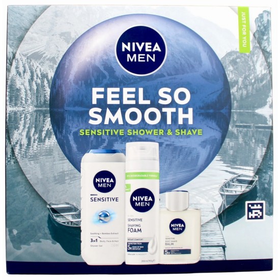 Nivea Men Feel So Smooth Gift Set 3pc Gift Set (N)