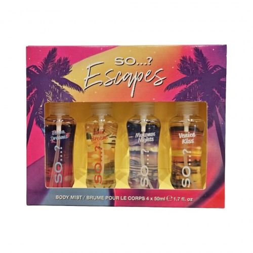 So...? Summer Escapes Mini Mist 4pc Gift Set (N)