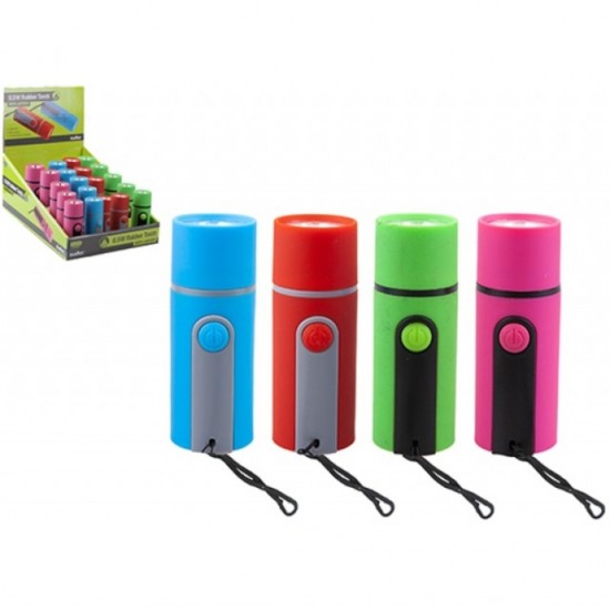 Rubber Torch with Lanyard 9cm