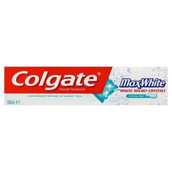 Colgate Max White Toothpaste 100ml Crystal Mint Whitening