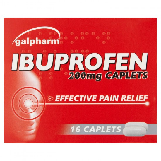 Galpharm Ibuprofen Caplets 200mg 16's