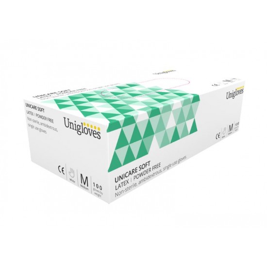 Unicare Latex Powder Free Gloves 100's - Small