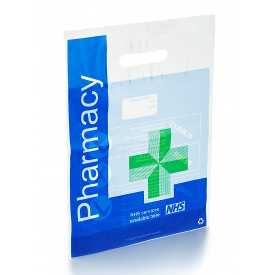 Paper Prescription Bag with Handle PPCP8 - 305 x 178 + 88mm*
