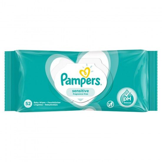 Pampers Baby Wipes 52's 